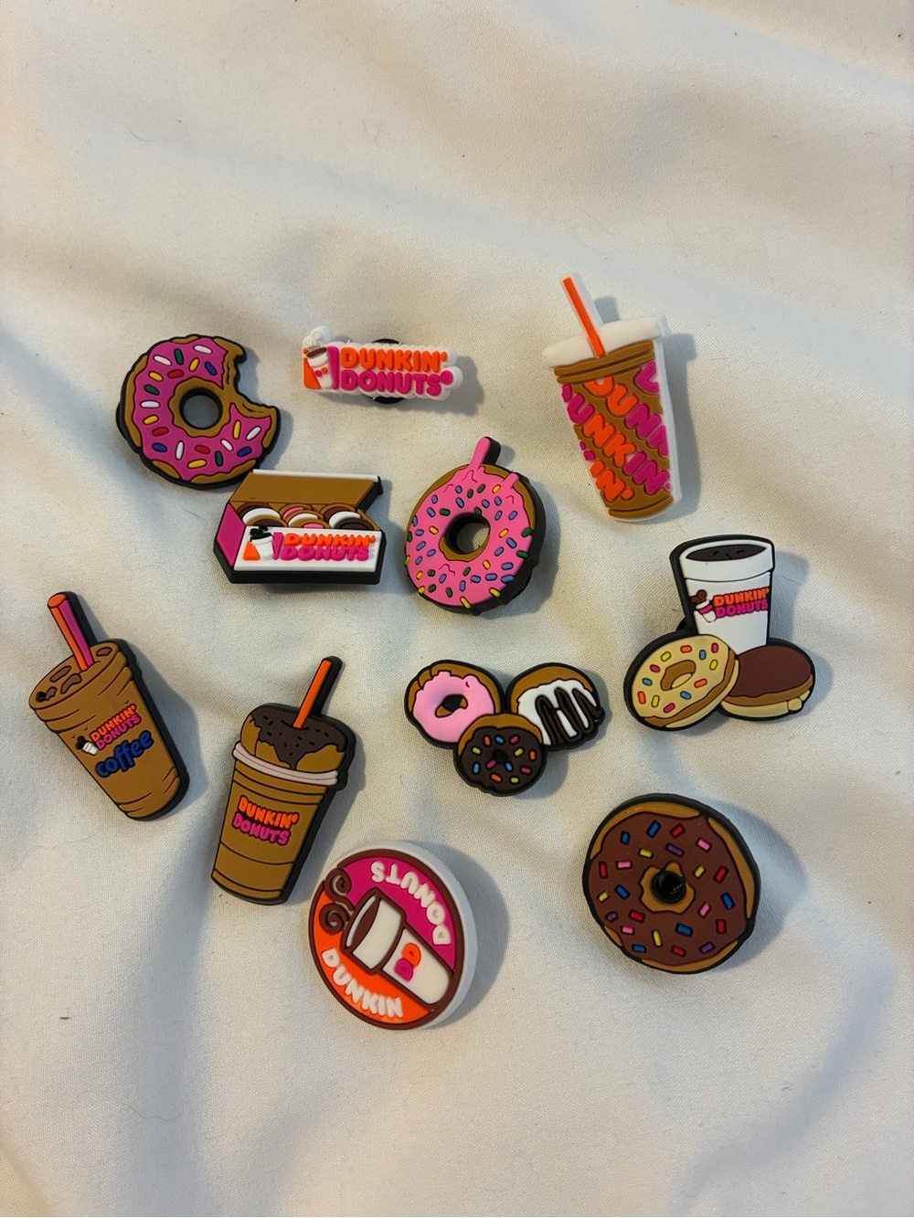 Dunkin' Kids Accessories Donut & Coffee Shoe Charm Set for Crocs
